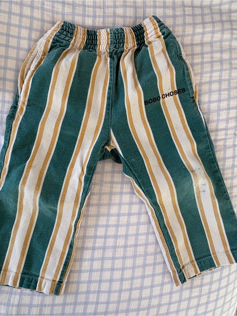 Bobo Choses Striped Straight Leg Kids Pants